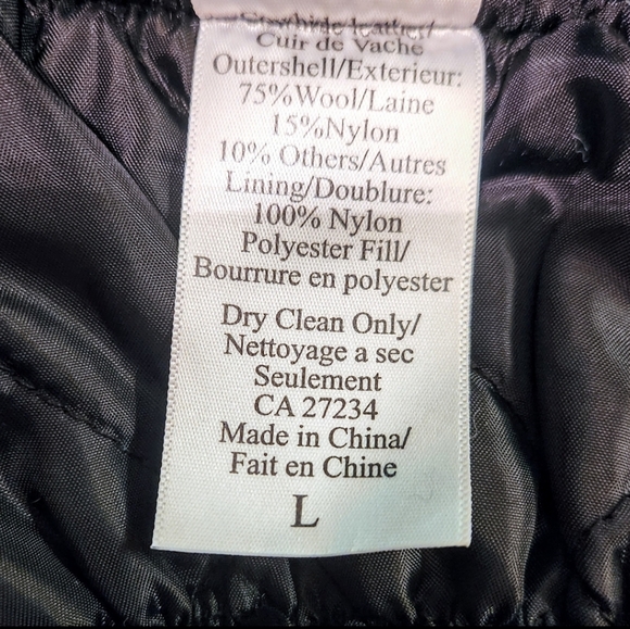 NHL Toronto Maple Leafs Leather & Wool Jacket Large - Picture 6 of 9